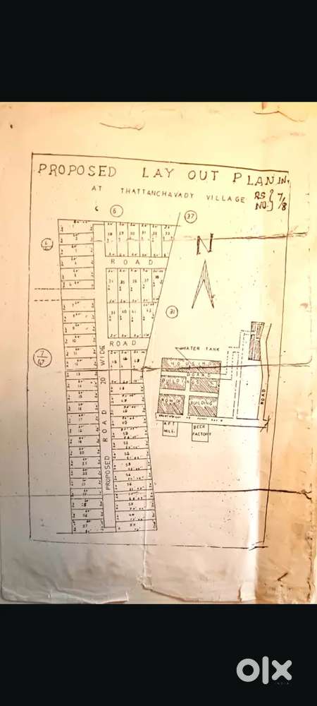 Thattanchavady Plot for Sale - Patta Available - Pondy city