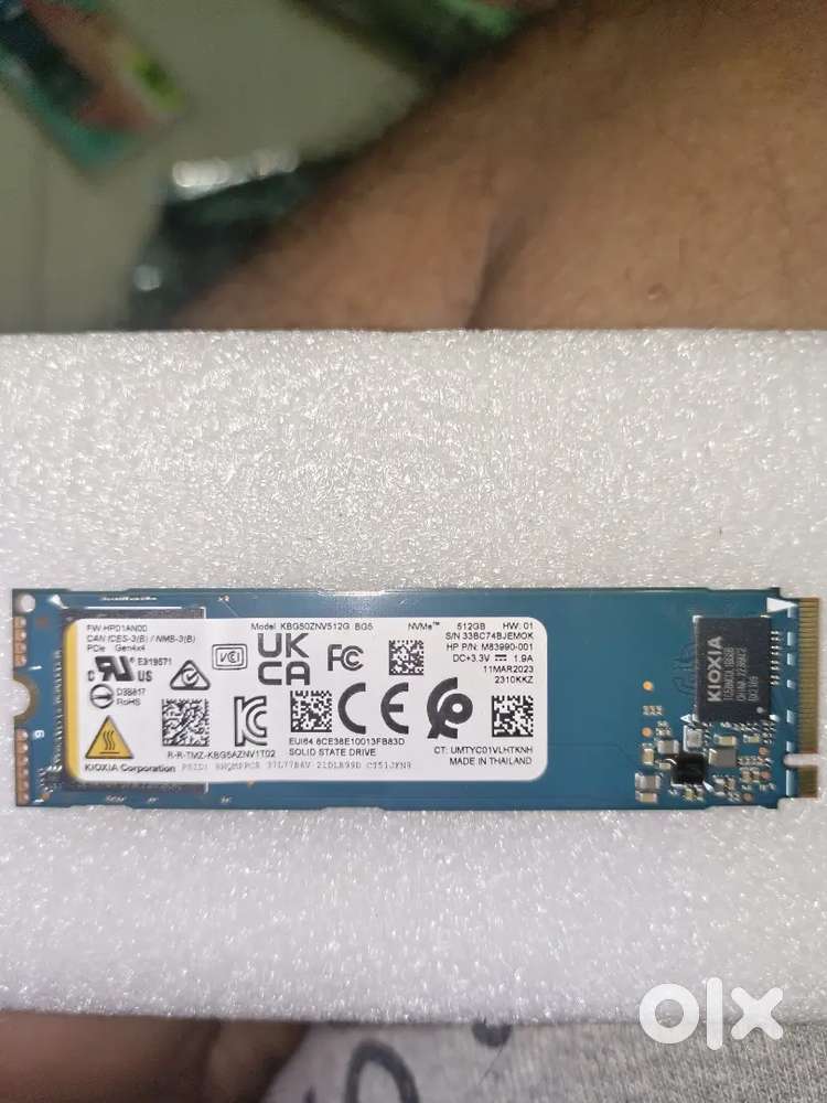 Kioxia 512GB PCIe NVMe M.2 2280 SSD