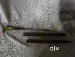 Antique pure brass and teek wood walking stick