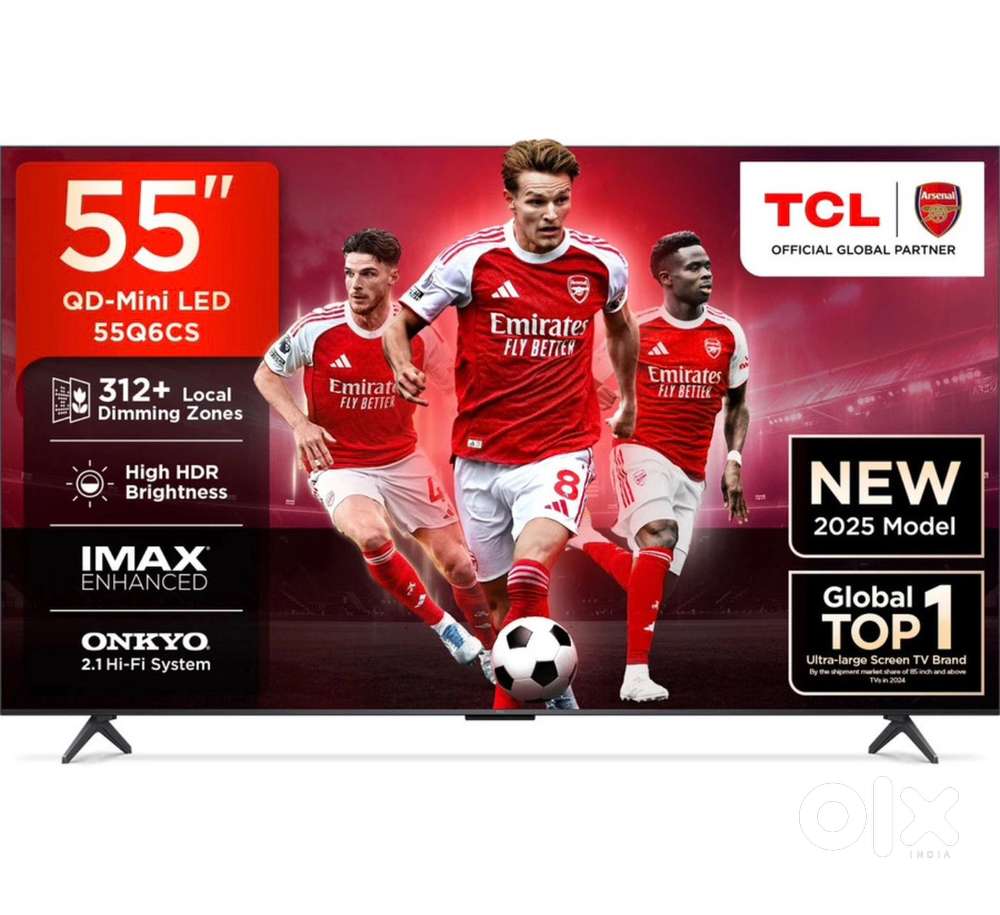 TCL 55’Inch QD-Mini LED, New TV under 8montns warranty