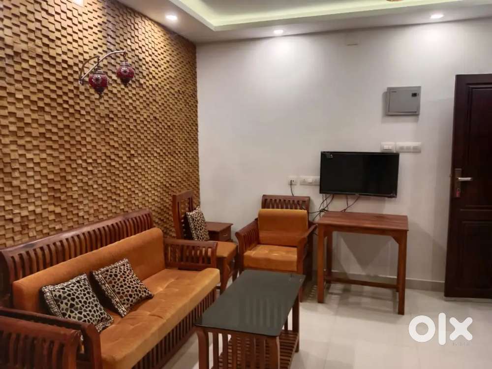 1 bhk fully furnished apartment for rent near Kathrikadavu
