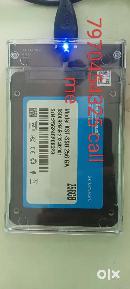 256 gb ssd with case