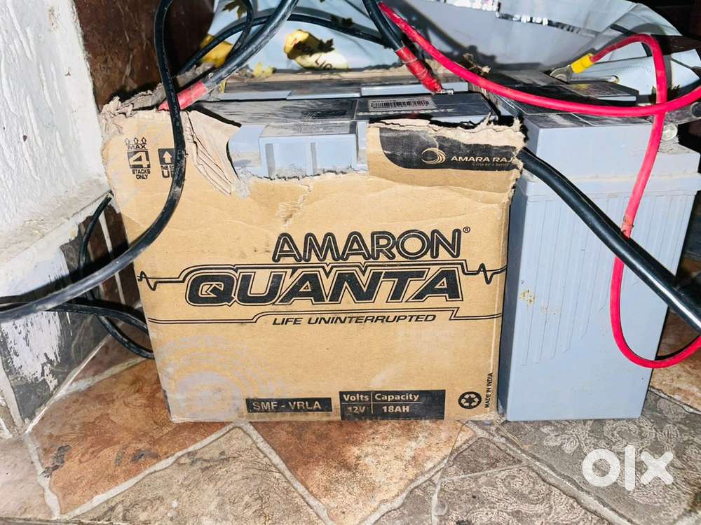 AMARON QUANTA SMF-VRLA 12V 18 AH BATTERIES 3 PC's