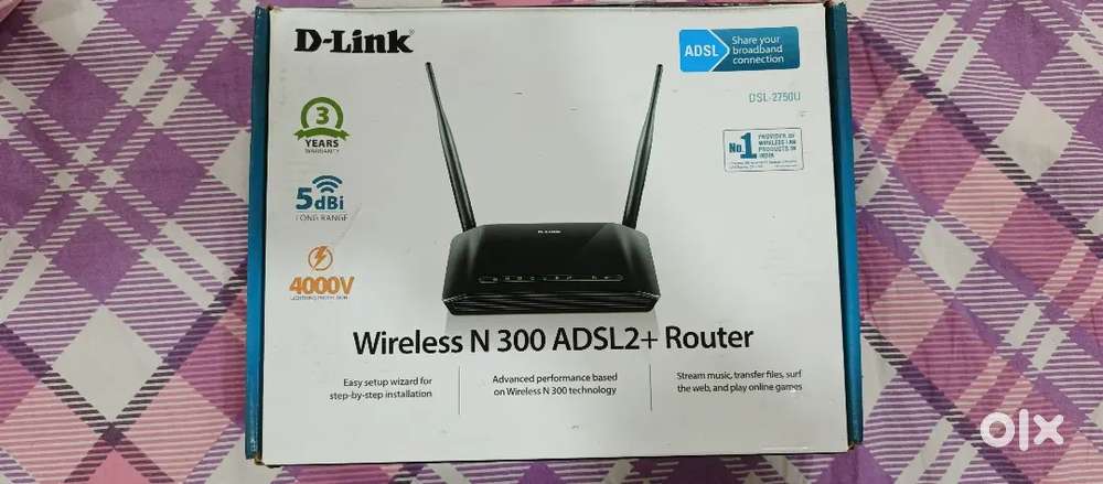 (BSNL only) D-Link Wireless N 300 ADSL2+Router: DSL-2750U