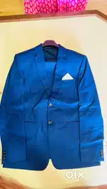Two piece royal Blue formal suit in great condition