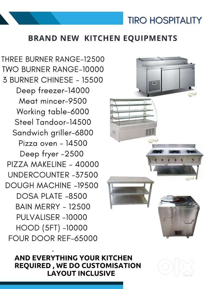 Commercial kitchen equipments