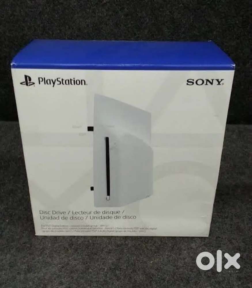 Ps5 slim and pro disc drive with cover and box