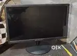 Full desktop setup with a monitor and cpu