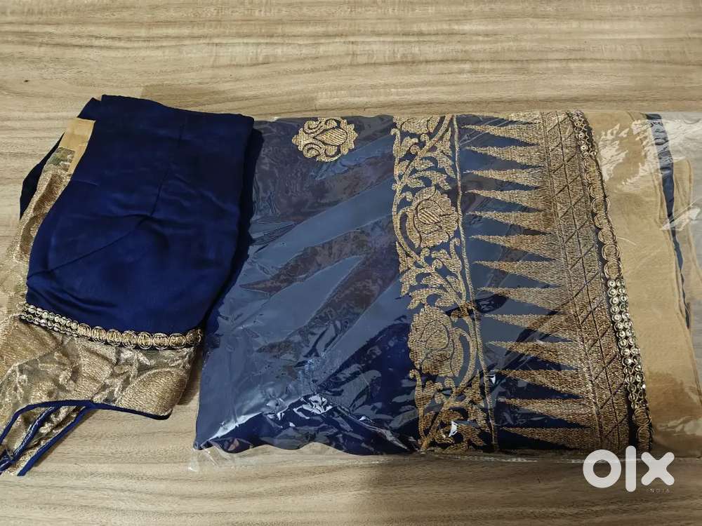 Saree with ready made blouse from Soch