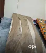 Single wooden bed