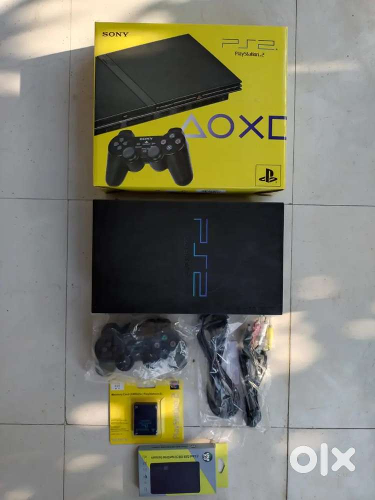 PS2 box piece with warranty Plus 120 games full kit