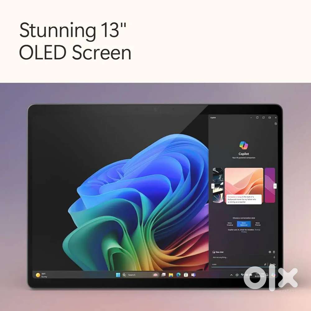 Microsoft Surface Pro 11 (OLED Model) Qualcomm Snapdragon X Elite