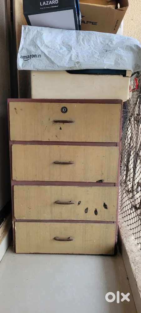 4drawer cupboard , old computer table , temple drawer