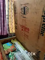 Pure sagwan (Teak Wood) box bed with gadda