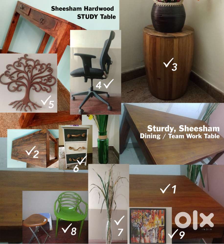 Wooden Study Table Office Chair Dining Table / Work Desk, Home Decor