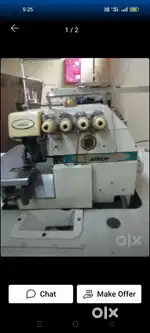 2 Juki Silai machine 1 Interlock machine