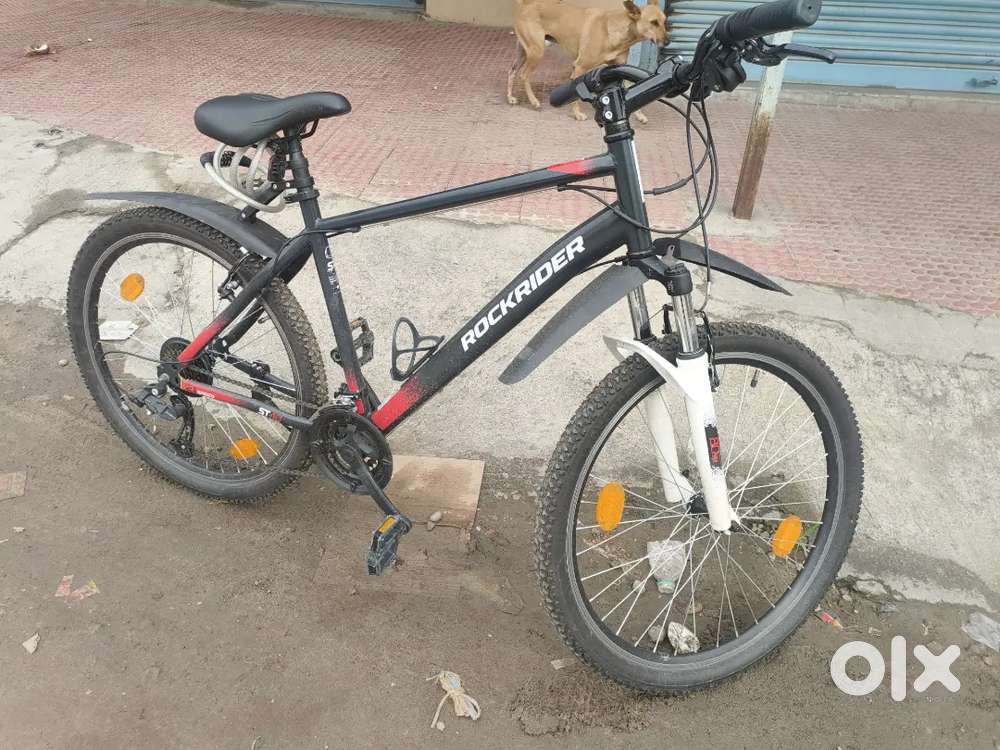 Rockrider by Decathlon Mountain Bike ST40 Black - 21 Speed, Trigger