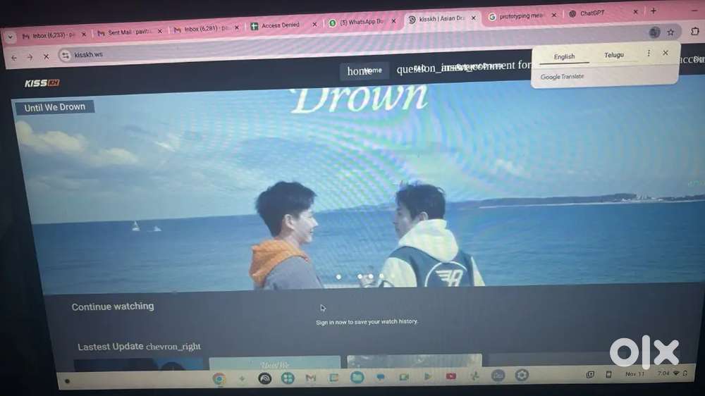 Asus chrome book (RAM - 8Gb
HDD-128 GB
Model-CX1400CKA)