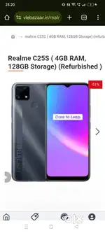 Realme c25s good condition all working
