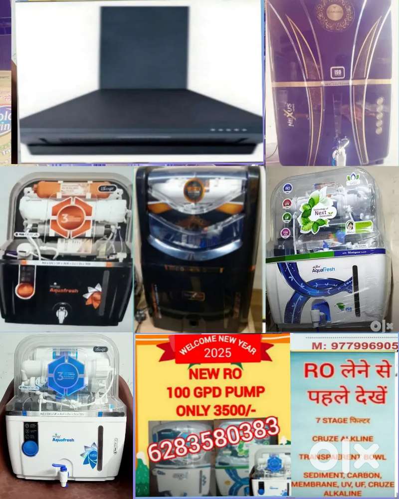 GEYSER, CHIMNEY, AQUA FRESH WATER PURIFIER RO FILTER AC SPLIT WINDOW