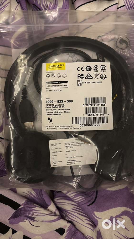 Jabra Evolve 20 SE Headset – Brand new, never used – Sirsa