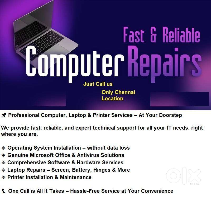 Laptop Service at door step Computer and Printer