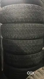 Old running tyres