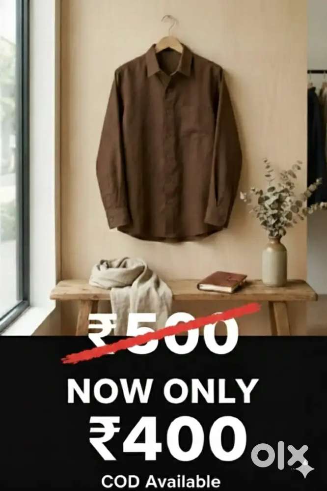 Pure Brown Linen shirts