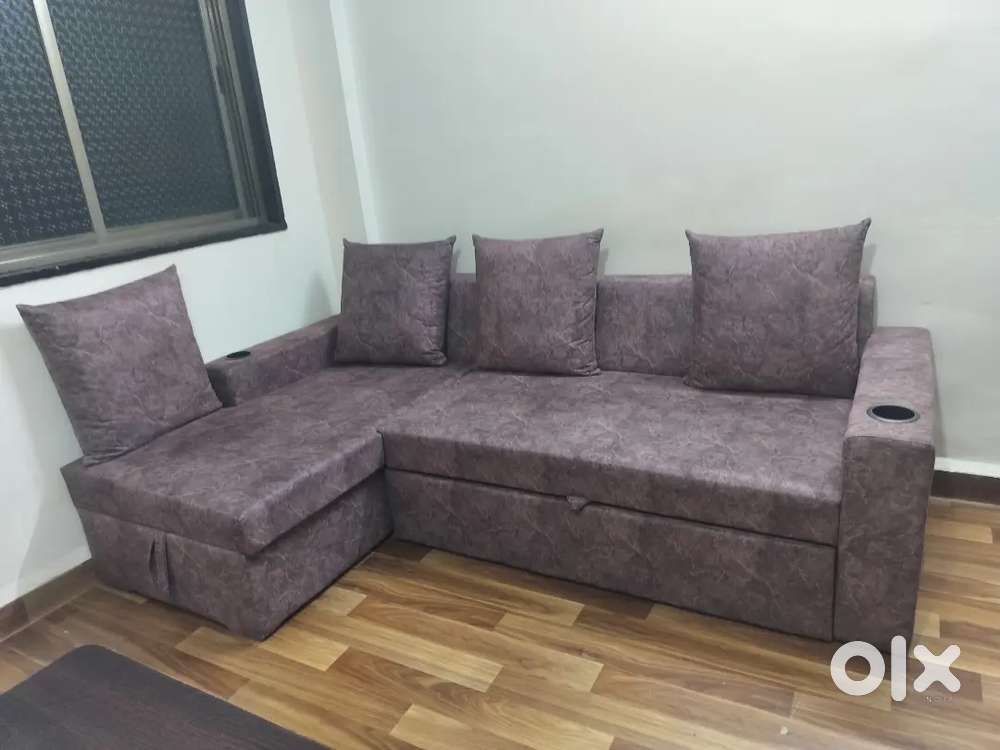 Sofa cum bed cum storage