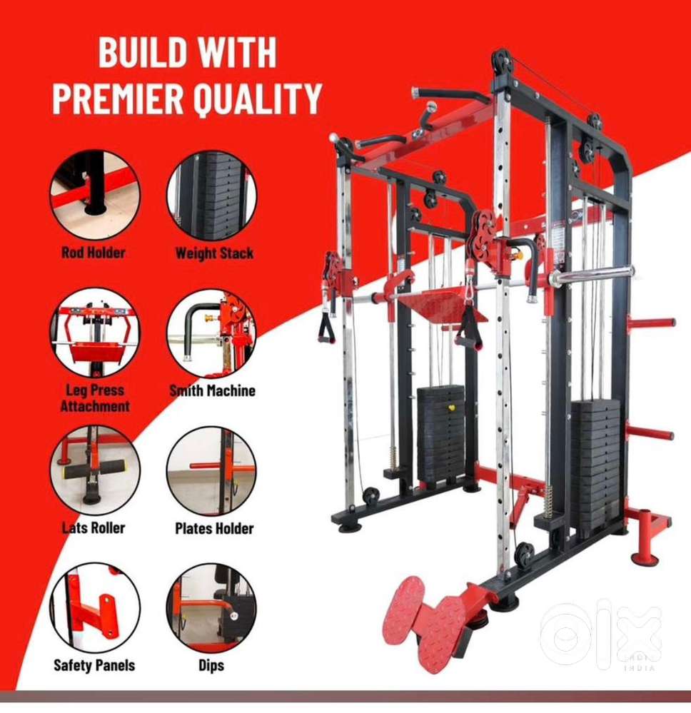 Gym Setup with 25 Exercise Smith Machine and Etc