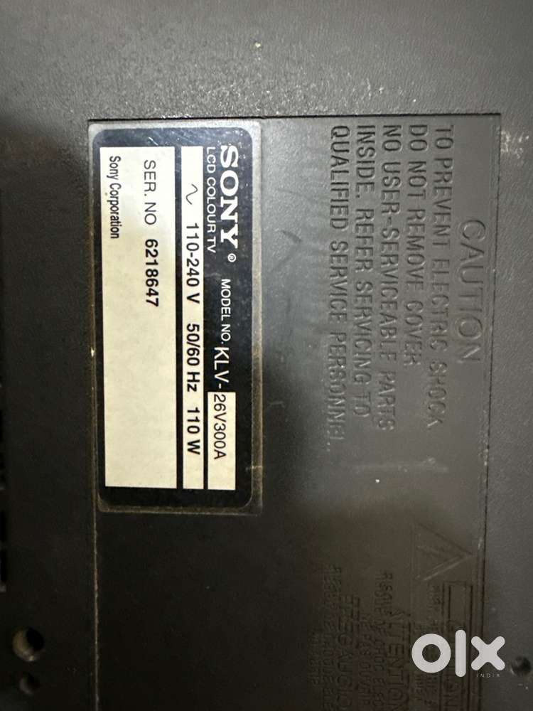 Sony lcd Nodel KLV- 26v300A