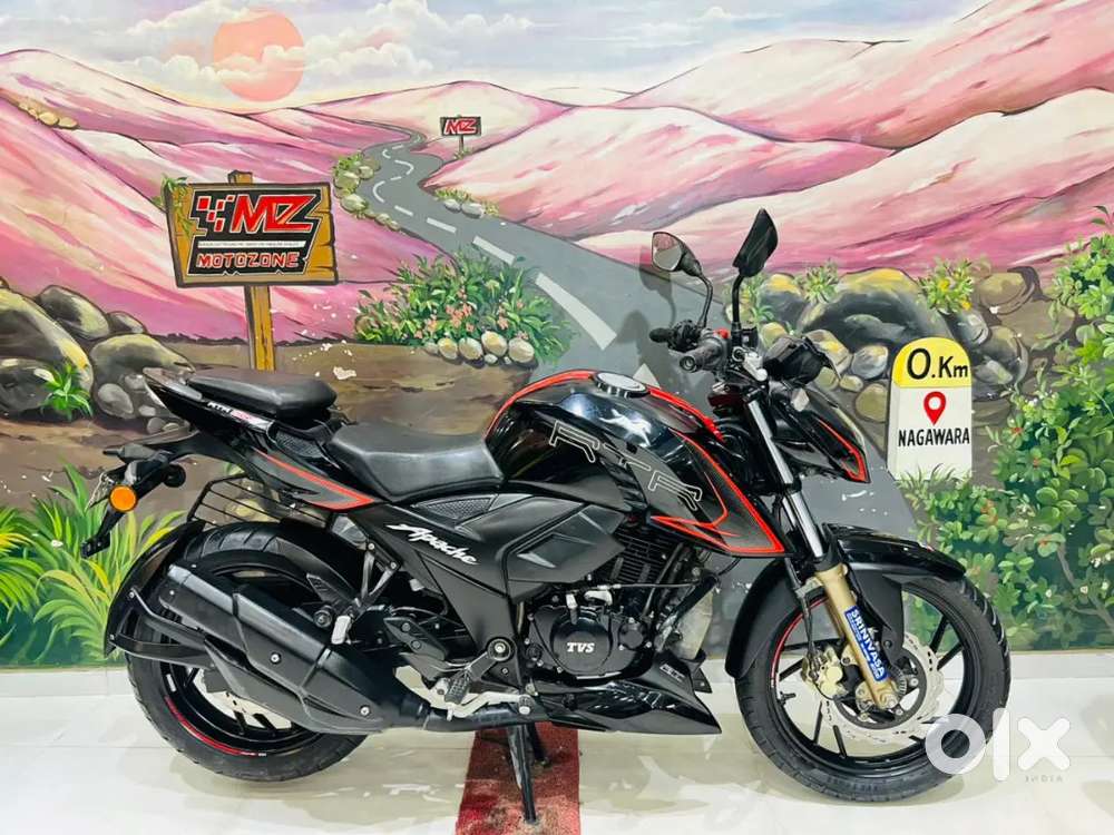 TVS APACHE RTR 200 4V DUAL DISC DUAL ABS BLACK COLOUR MODEL 2022