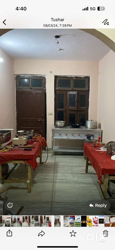 need to sell cloud kitchen setup and kart