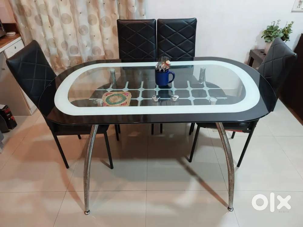 Glass top Dinning table