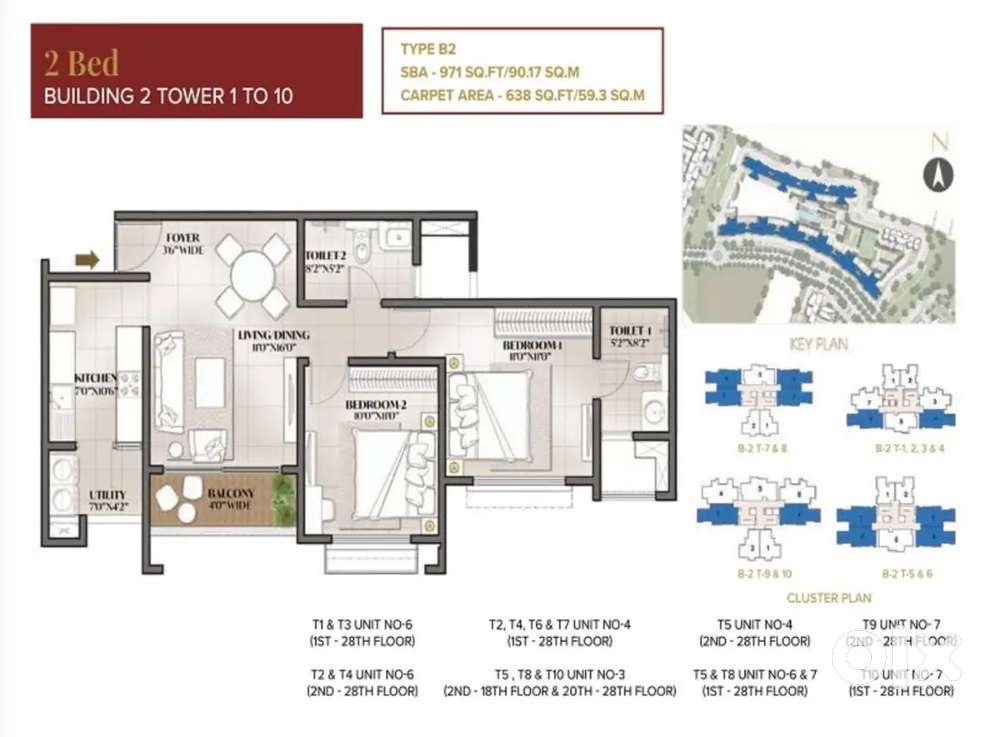 Posh Society, Flat at Prestige City for sale