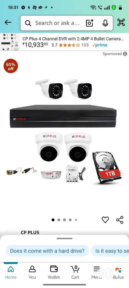 CP Plus 4 HD Camera Set