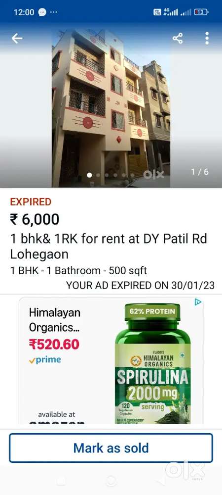 1Bhk for Rent