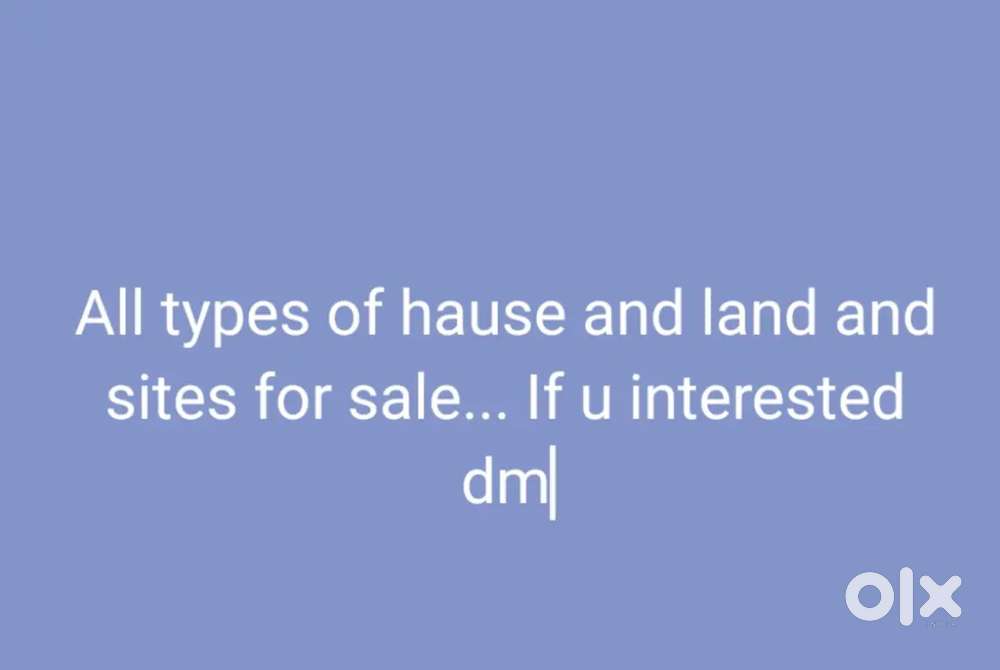 All types off hauses , land and sites available