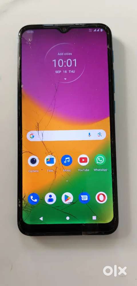 Moto-E7-Power - 5000 mAh, C-Type. Display Broken But Working Fine.