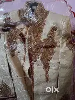 Sherwani with All Accessories (Pagri/Shoes/ Dupatta)