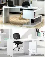 Classy and elegant office table chairs reception table conference desk