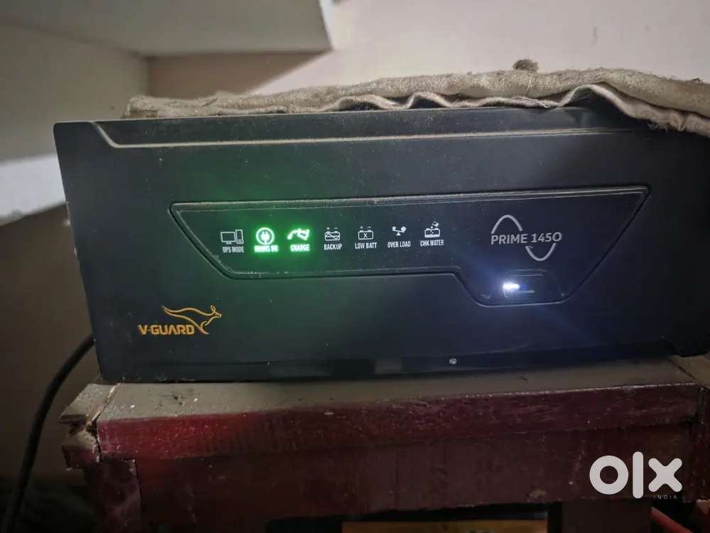 V guard inverter machine with battery