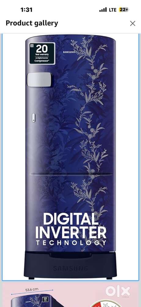 Samsung 189 liter 2 star rating digital inverter