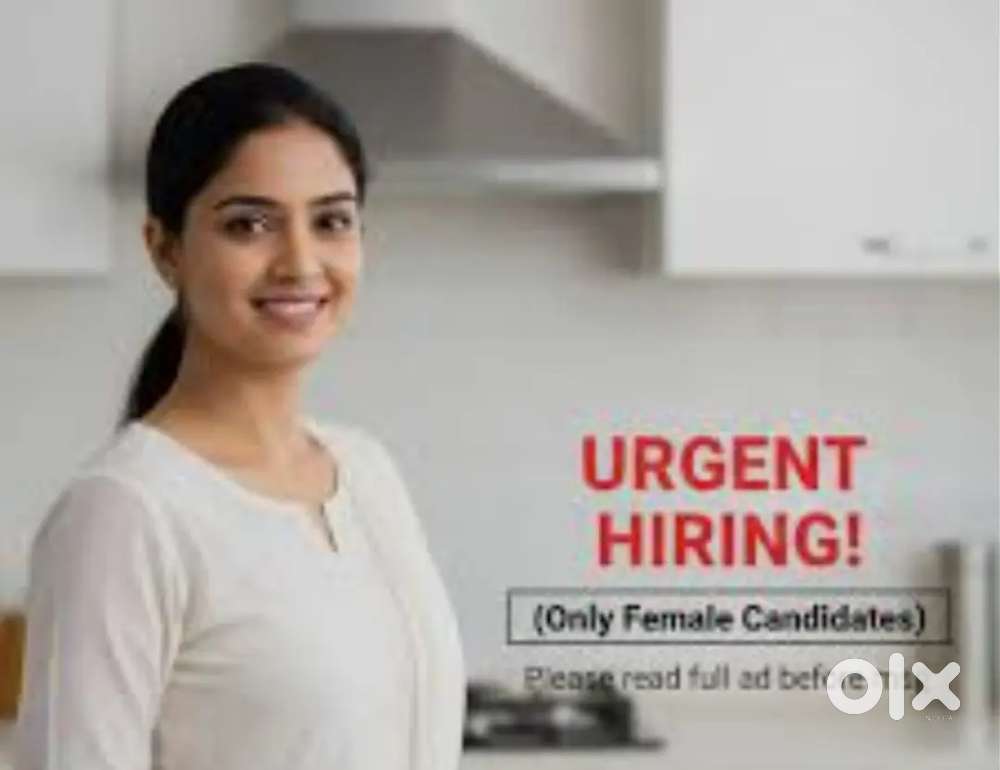 Urgent hiring female staff only
