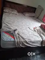 Bed king size with mattress orthopedic