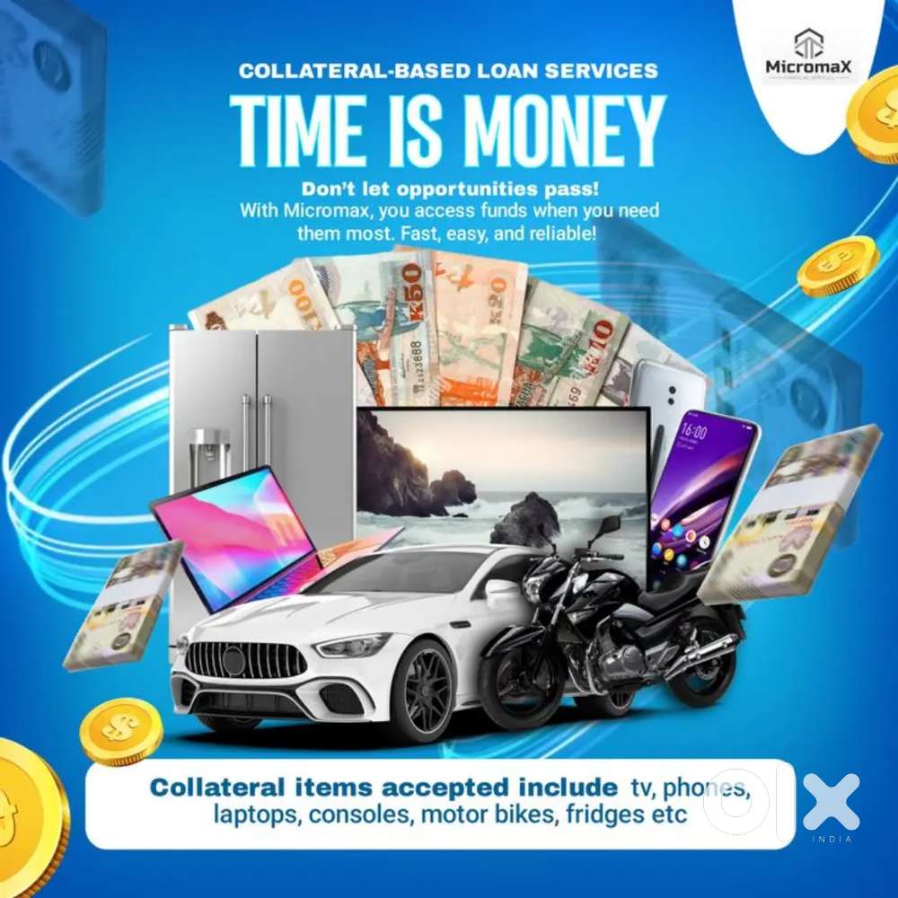 COLLATERAL-BASED LOAN SERVICES

TIME IS MONEY