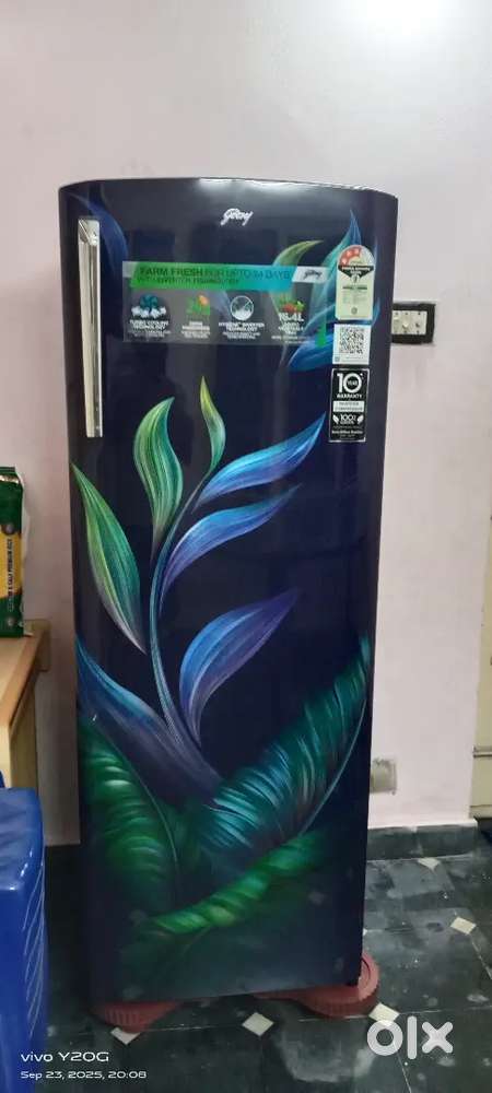 2025 model Godrej 260 ltrs blue colour