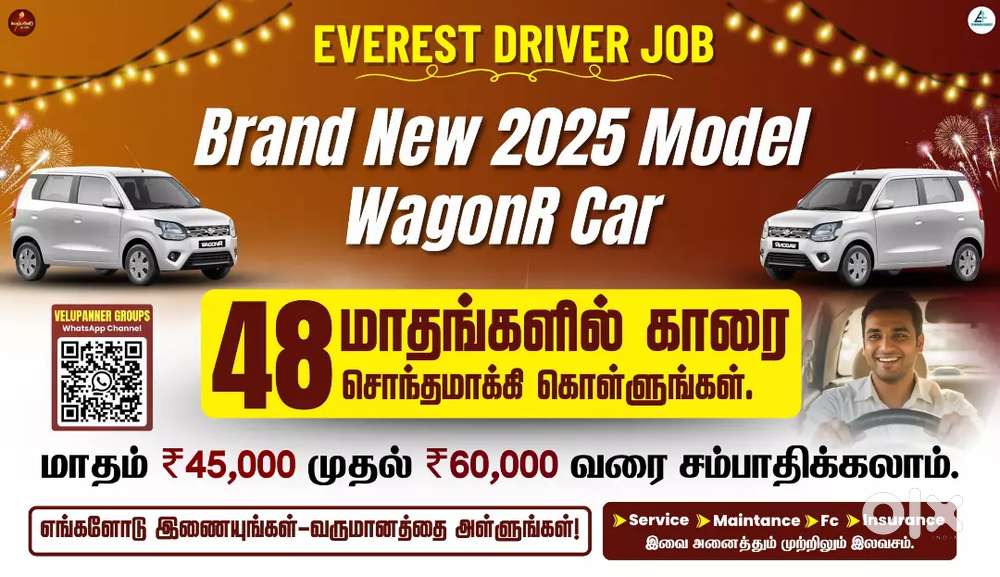 Everest Fleet Driver Job/Driver Wanted/Rapido Ola Uber/Car Leasing Cab