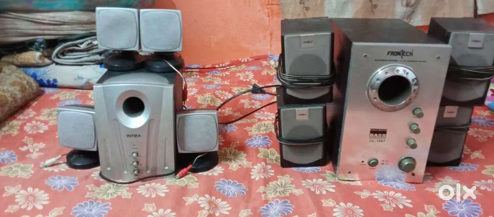 Old Home theatre 2 set wooden cabinet
