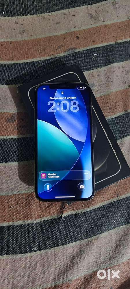 I phone 12 pro 2 month old 100 battery hath bill box available 128 BF